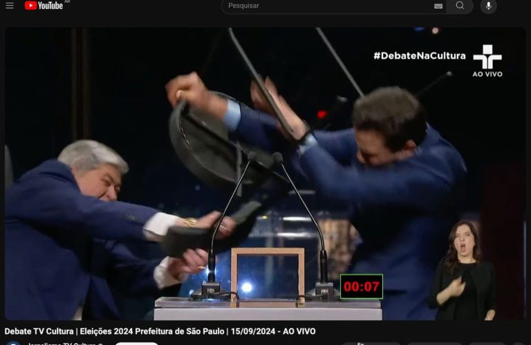 VÍDEOS Datena e Marçal fora do debate  após briga entre os dois