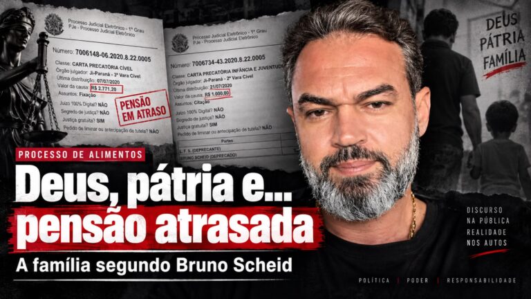 Deus, pátria e… pensão atrasada: a família segundo Bruno Scheid